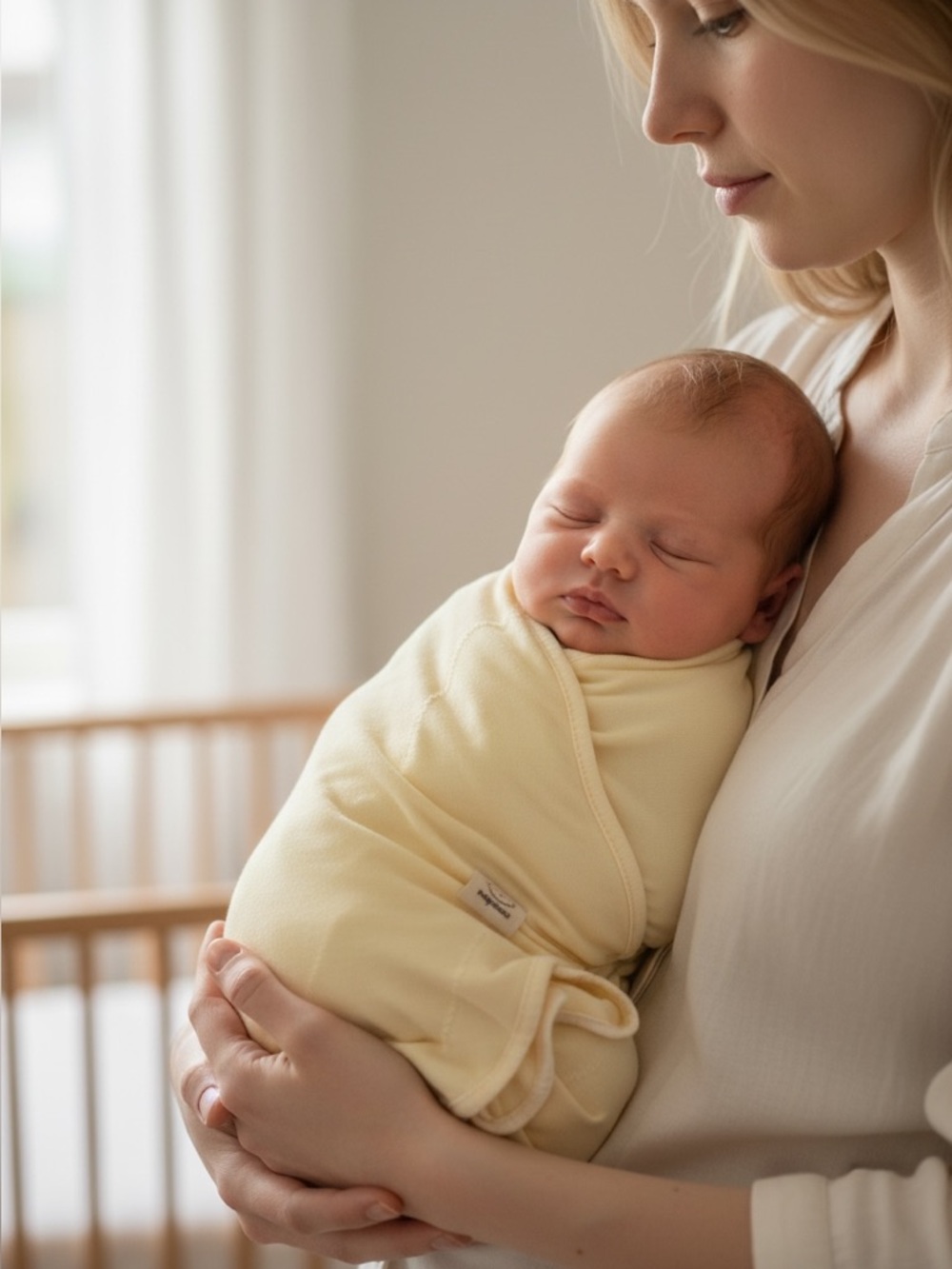 KeaBabies Soothe Swaddle Wrap 3 Pack 100% Organic Cotton 0-3‎ Months Pink Yellow